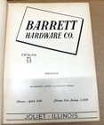 1953 Barrett Hardware Co  Catalog No  53   Joliet  Illinois