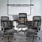 Office Chairs For Heavy People Ergonomic Pu Leather Computer Task Desk Chairs