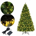 4 5 6 7ft White green Spruce Realistic Artificial Holiday Christmas Tree W stand