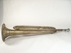 Vintage Us Regulation Brass Bugle Made In Usa Military Style Horn No Dents