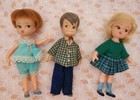 Vintage Hasbro Dolly Darling Lot  3 Dolls 2 cut Paper Dolls All From The 1960 s