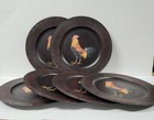 Painted Rooster Plate Chargers