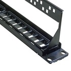 Blank 24 Port Patch Panel Rackmount With Backbar Wire Manager - Usa Seller
