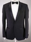 Hugo Boss Red Label Black 2-btn Notch Lapel Tuxedo Formal Wedding Suit 38r