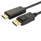 6ft 1080p Display Port To Hdmi Cable Gold Plated Dp To Hdmi Video Cable Adapter