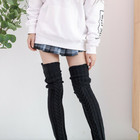 Women Long Socks Winter Warm Over Knee High Socks Knitted Long Stockings Wear