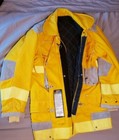 Janesville Lion Firefighter Bunker Turnout Coat Nomex  Gore-tex  Lots Of Leather