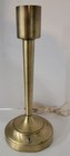 Vintage Mc 15  Tall Brushed Brass Table Accent Lamp Light Great Patina