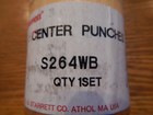 New Starrett S264wb Center Punch With Square Shank Set  1 16-1 4  Nr