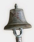 Vtg Rare Rostand Mack Firetruck Bell And Mount Bracket Fire Truck Brass Bronze