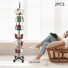 2pcs  24-pocket 5x7  Vertical Greeting Card Display Spinning Floor Stand Post