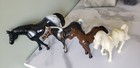 Lot Of 4 Vintage Plastic  Horses Including Sungold   Disney