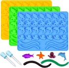 Gummy Molds Hard Candy Molds - Candy Molds Silicone Including Worms  Starfish   