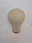 Gex Cork Canvas Block Head Mannequin Wig Display Styling Head W Mount Hole 22