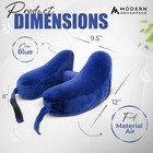 Inflatable Travel Neck Pillow New  blue  Free Shipping Sleep Mask   Earplugs