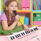 Kids 37 Keys Piano Keyboard   Music Piano Toys With Microphone   Portable