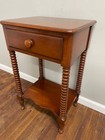 Solid Cherry Nightstand End Table Cherrywood Jenny Lind Spool Pennsylvania House