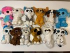 Ty Beanie Boos Plush Lot Of 12 Dogs Poodle  Dalmatian  Husky No Tags Play Lot 2