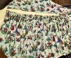 Vintage German Bassinet Skirt Fairy Tale Fabric Dust Ruffle From Germany