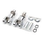 Set Motorcycle Rear Passenger Foot Pegs Bracket Fit Harley Softail 2000-2020 19