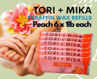 Paraffin Wax Refills 6 Lbs Peach Scented Paraffin Wax Blocks For Paraffin Bath