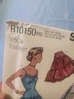 Simplicity Vintage 1950s Dress Pattern R10150 Size 14-22 Flirty   Fabulous