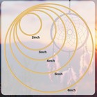 10pcs Dream Catcher Rings  Metal Craft Hoops  Wedding Wreath Diy For Dream Catch
