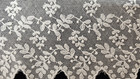 Vintage antique  White  English Embroidery Net Cotton Leavers Lace  1   Yards