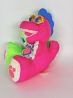 Vguc-vintage- 8    1991 Fisher Price Dino Baby Puffalump Dinosaur Rattle Plush