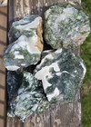 Green India Moss Agate Rough Chunks - 4 Rocks - 3 5 Pounds Total Lapidary