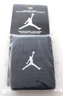 Nike Jordan Wristbands Doublewide Adult Dri-fit Obsidian white