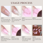 Dip Powder Nail Kit Starter  6 Colors All Seasons Nude Pink Glitter Dipping Powd