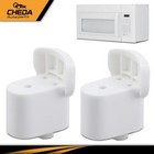 2 - Pack Handle Support White Compatible With Ge Microwave Wb06x10943 New