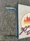 Disneyland Vtg Pennant 30th Anniversary 30    Full Size Blue Disney Memorabilia