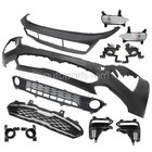 Fits For 2019 2020 2021 Kia Forte Front Bumper Grille Complete Set W fog Lamp Us