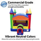 Commercial Inflatable Bounce House Modern Rainbow Castle Jumper And Blower