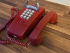 Vintage Red Western Electric Push Button Wall Phone