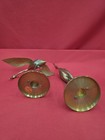 Vtg Pair Of Solid Brass Herons Egrets By Leonard Silver Mfg  Co  12    7  Decor