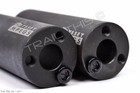 Odyssey Mpeg 3-position 4  Bmx Bike Pegs 14mm W  3 8  Adaptor 1-pair - Black