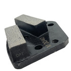 9 Pack Trapezoid Grinding Disc Hard Bond For Bolt-on Concrete Floor Grinder Tool