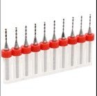 10x   0 1mm   3 175mm Carbide Micro Drill Bits Cnc Pcb Dremel Portable 1 8  Shank
