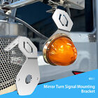 Watermelon Mirror Turn Signal Angled Bracket Stainless Set 2 - Light Not Include