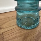 Hemingray 10 Glass Insulator Aqua Made In Usa Utility Telephone Collectible