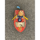 Rare Vintage Fisher Price Wooden Racing Rowboat Fpt1637 1940s   50s Usa Toy