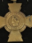 Nice    French Croix De Guerre  War Cross Medal With Bronze Star Citation