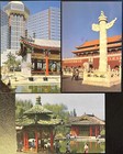 China prc   2055  2060  2062  2203 On 3 Post Cards  1988 88 92  To Us  d