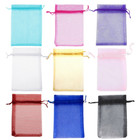 100 200pc Drawstring Organza Gift Bags Wedding Party Favor Candy Jewelry Pouches