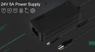 100-240v Ac To Dc 24v 3a 5a Switching Power Supply Adapter For Led Strip Light