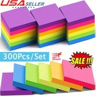 300pcs Vibrant 6-color Sticky Notes Memo - Student school home office Must-have   