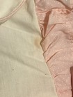 Vintage Pink White Polka Dot Fit   Flare Dress 0-6 Months Puff Sleeve 